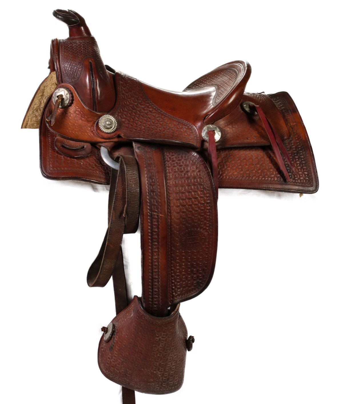 A 12-INCH SHIPLEY'S NO. 150 BOY'S ROPING SADDLE