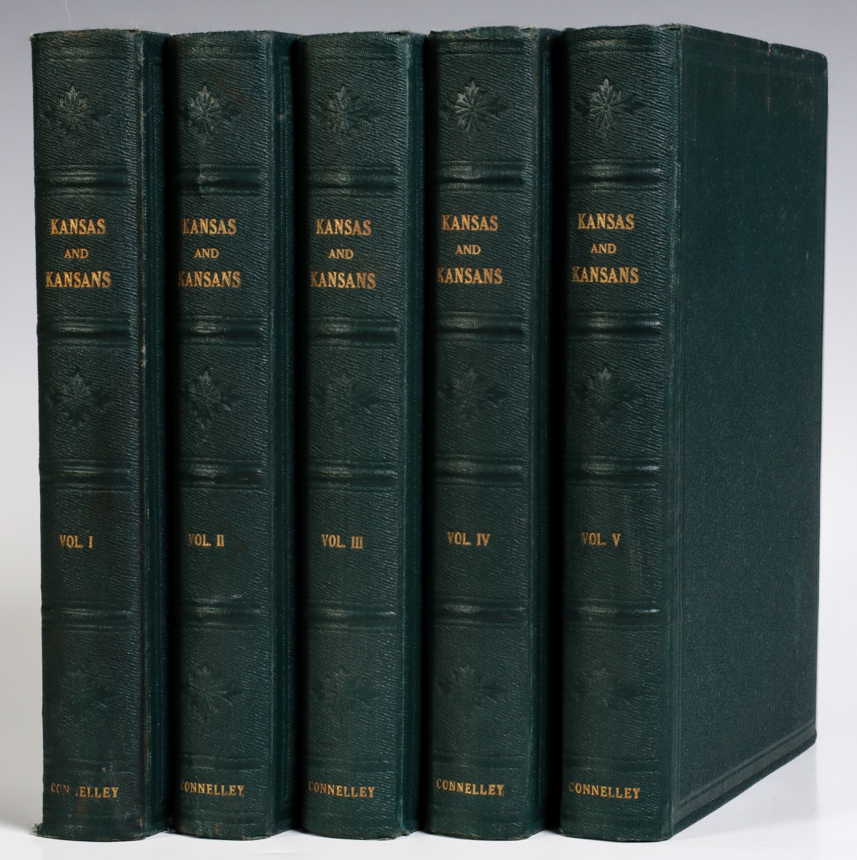 FIVE VOLUME HISTORY TITLED 'KANSAS AND KANSANS'