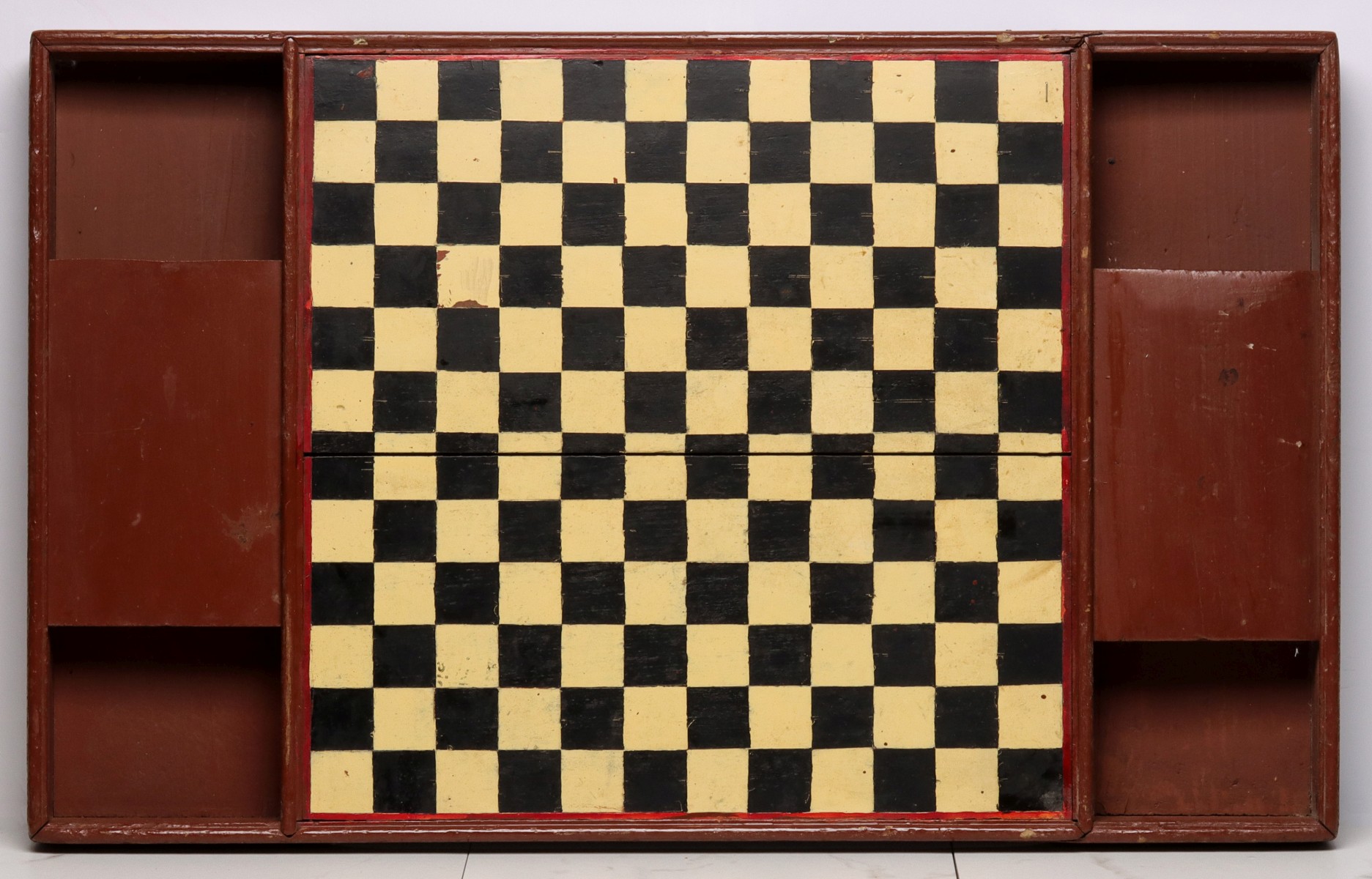 A GOOD THREE-COLOR GAME BOARD IN OLD PAINT