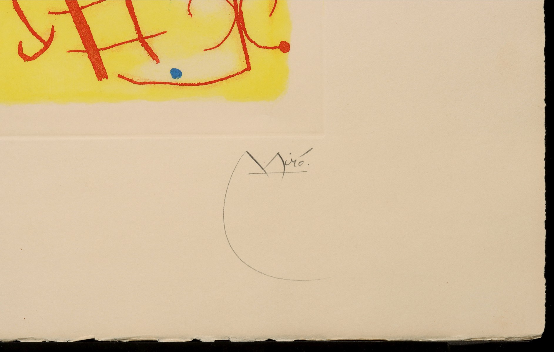 JOAN MIRO (1893-1983) PENCIL SIGNED AQUATINT 1959