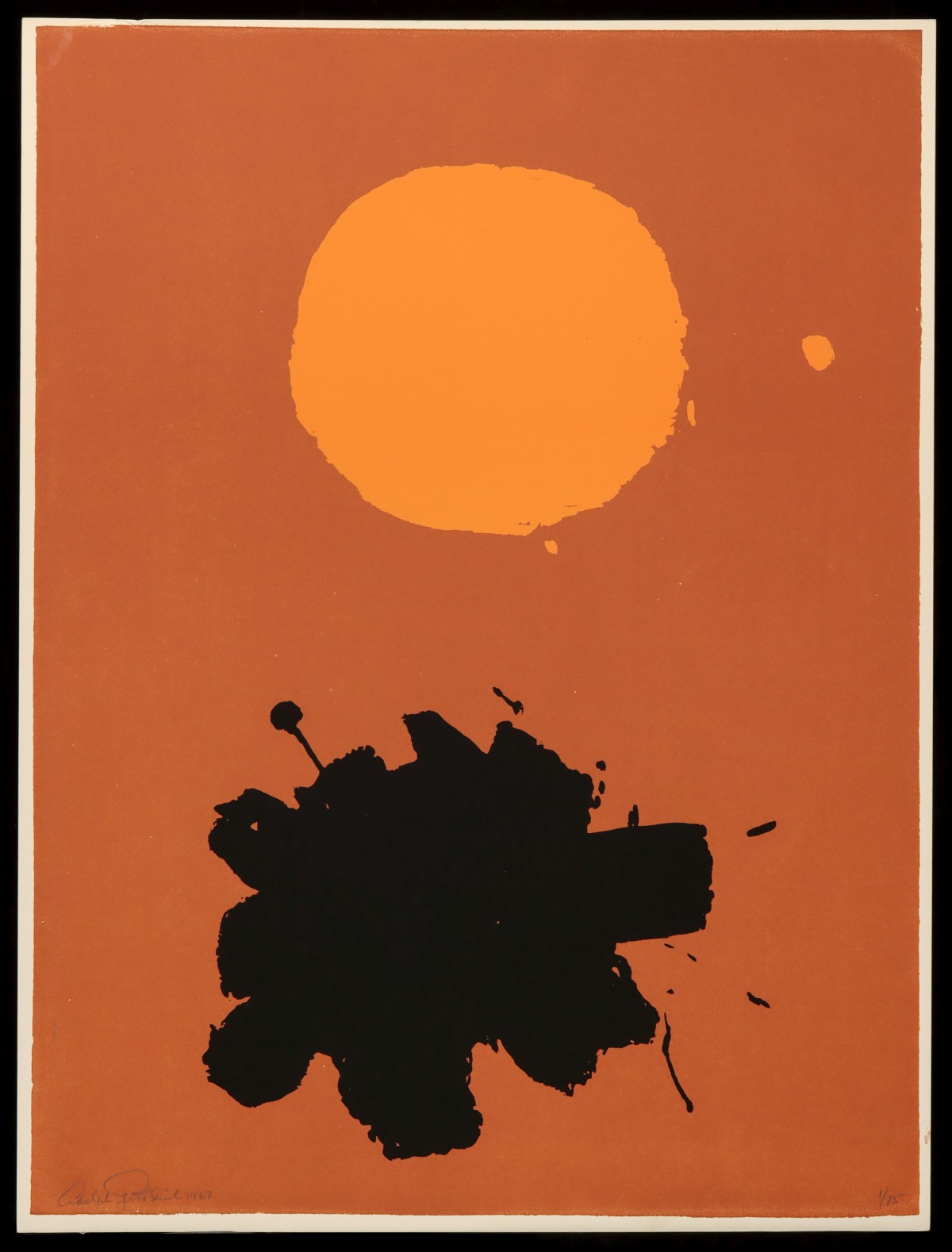 ADOLPH GOTTLIEB (1903-1974) PENCIL SIGNED SCREENPRINT