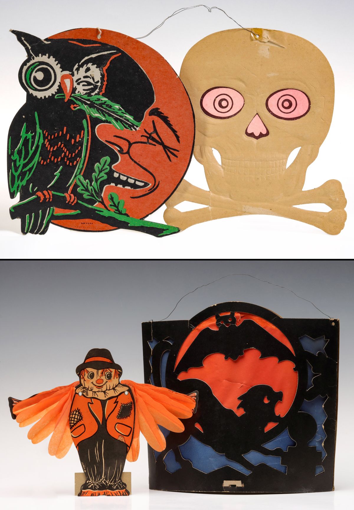 LUHRS, JAPAN, AND OTHER VINTAGE HALLOWEEN DECORATIONS