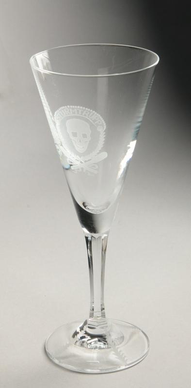 FREIKORPS STURMTRUPP ETCHED CRYSTAL GOBLET