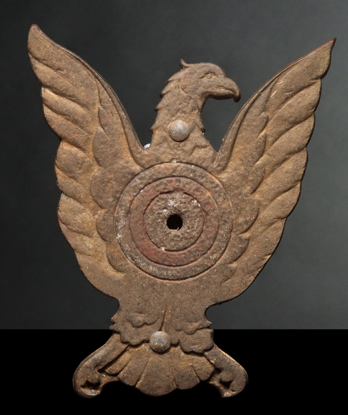 A SPREAD WING EAGLE CAST IRON SHOOTING GALLERY TARGET