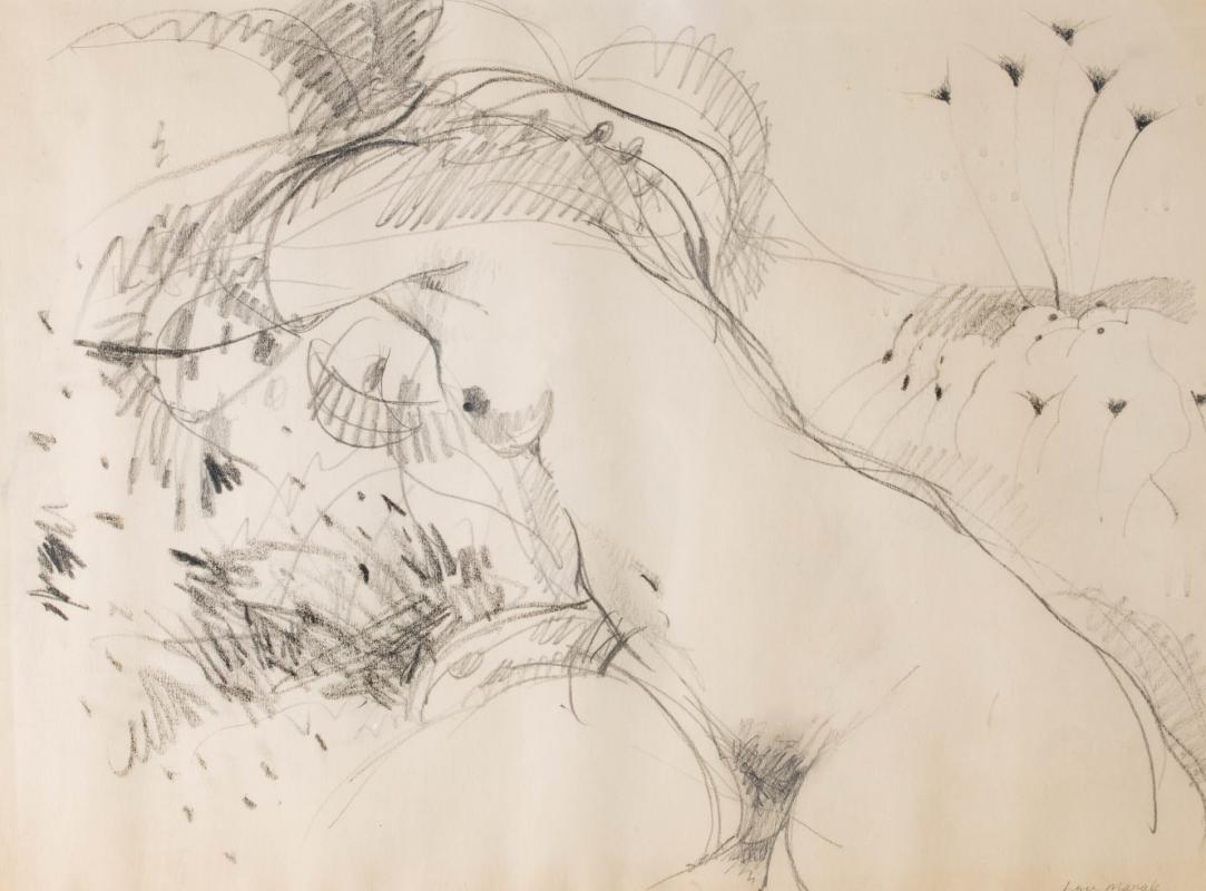 LOU MARAK (BORN 1930) SKETCH ON PAPER