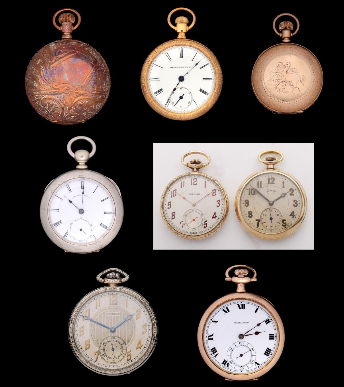 A COLLECTION OF ANTIQUE POCKET WATCHES