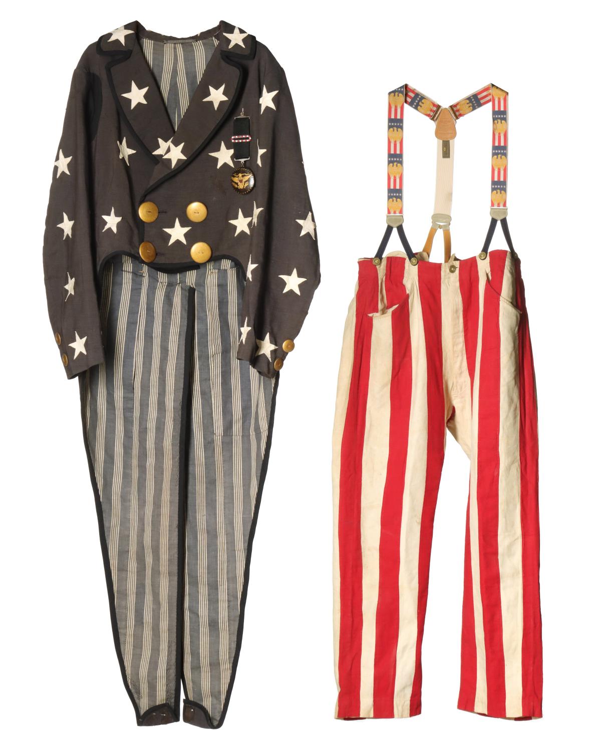 A CIRCA 1920s UNCLE SAM COSTUME