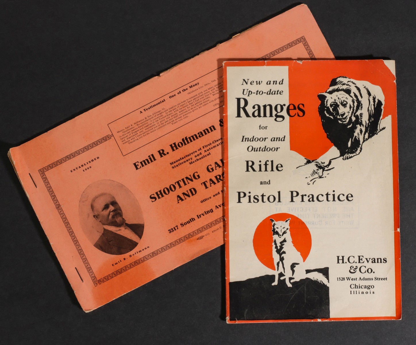 H.C. EVANS AND EMIL HOFFMAN SHOOTING GALLERY CATALOGS