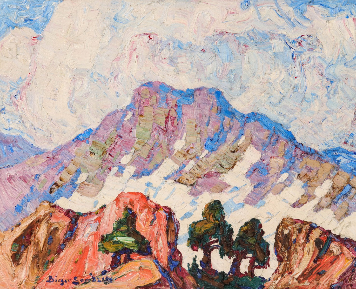 BIRGER SANDZEN (1871-1954) COLORADO OIL ON CANVAS