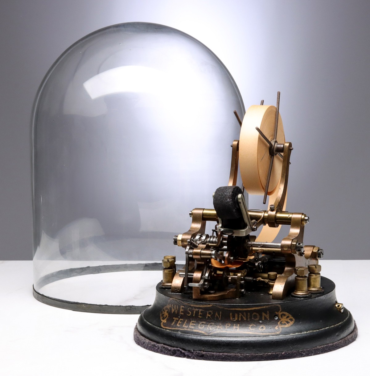 A 19C. WESTERN UNION TELEGRAPH STOCK TICKER MODEL 3-A