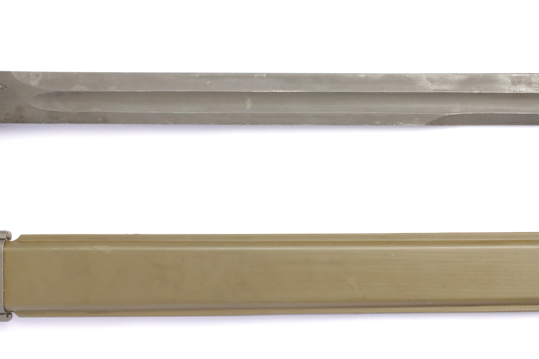 US ARMY M1942 AFH SPRINGFIELD BAYONET AND SCABBARD