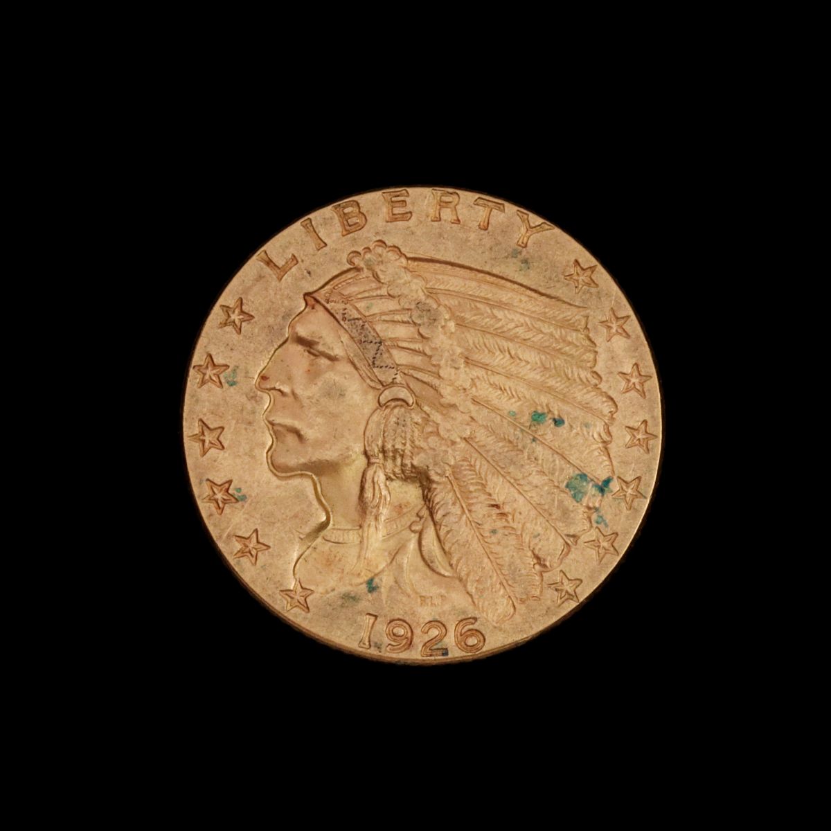 A 1926 $2.50 QUARTER EAGLE GOLD COIN