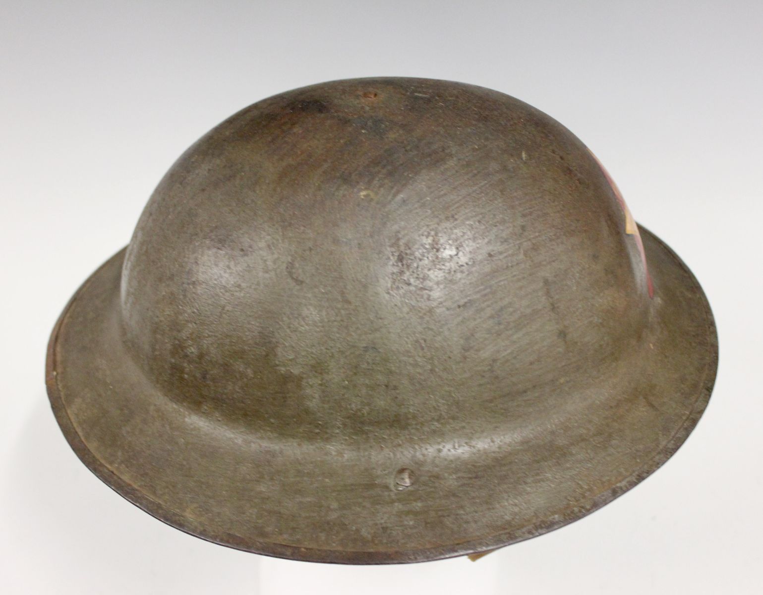 WWI US ARMY 17th FIELD ARTY 1ST BTN PAINTED HELMET