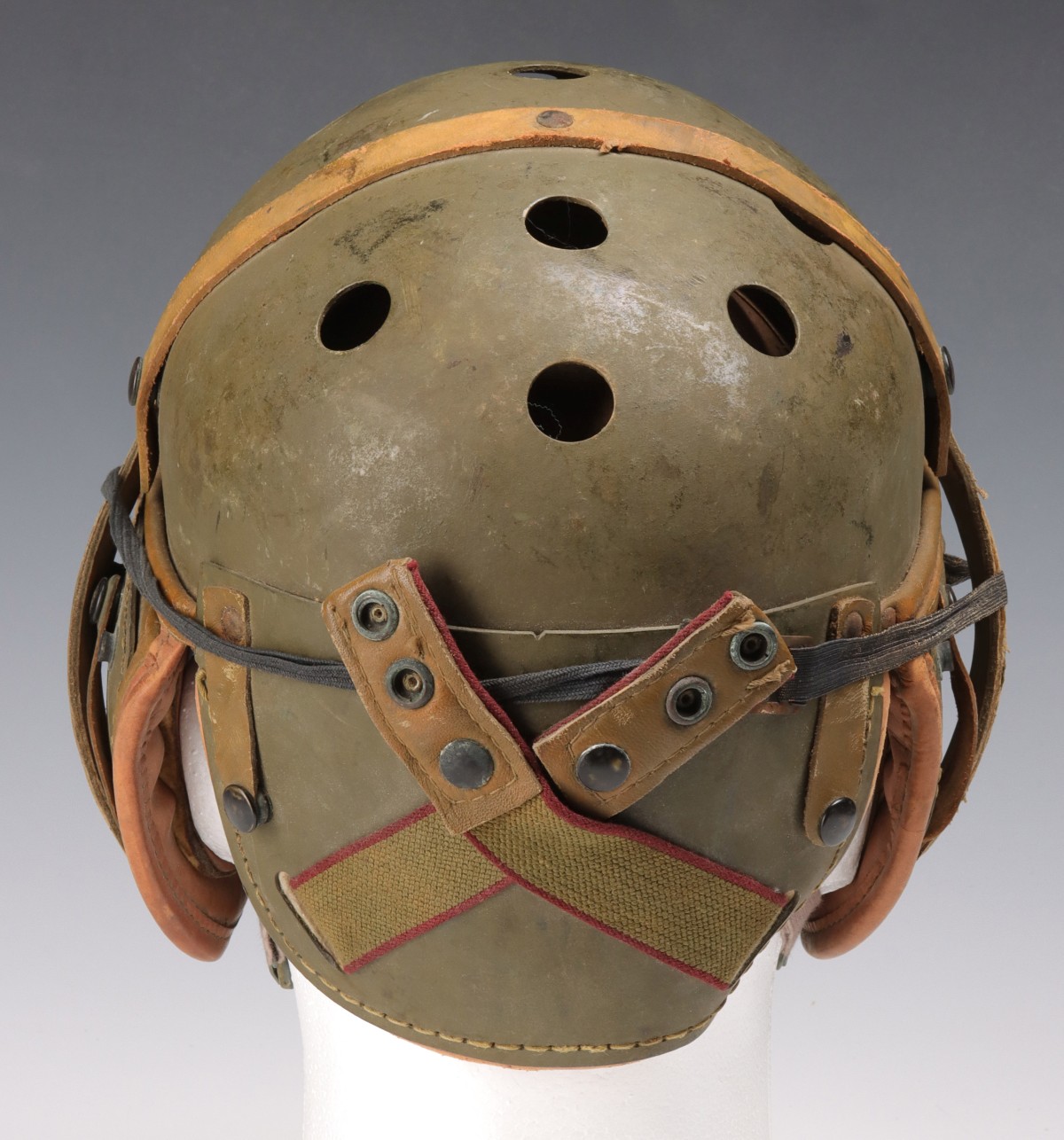 US ARMY TANKER HELMET, GOGGLES AND MASK GROUPING