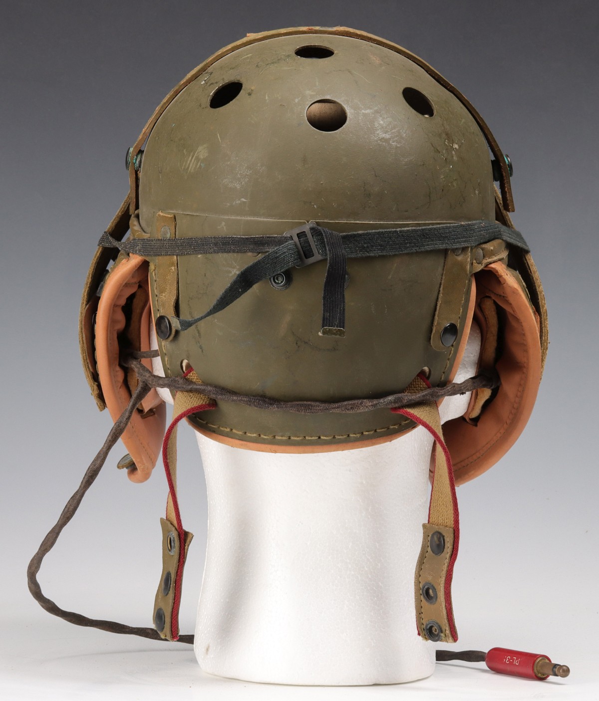 US ARMY TANKER HELMET AND GOGGLES GROUPING