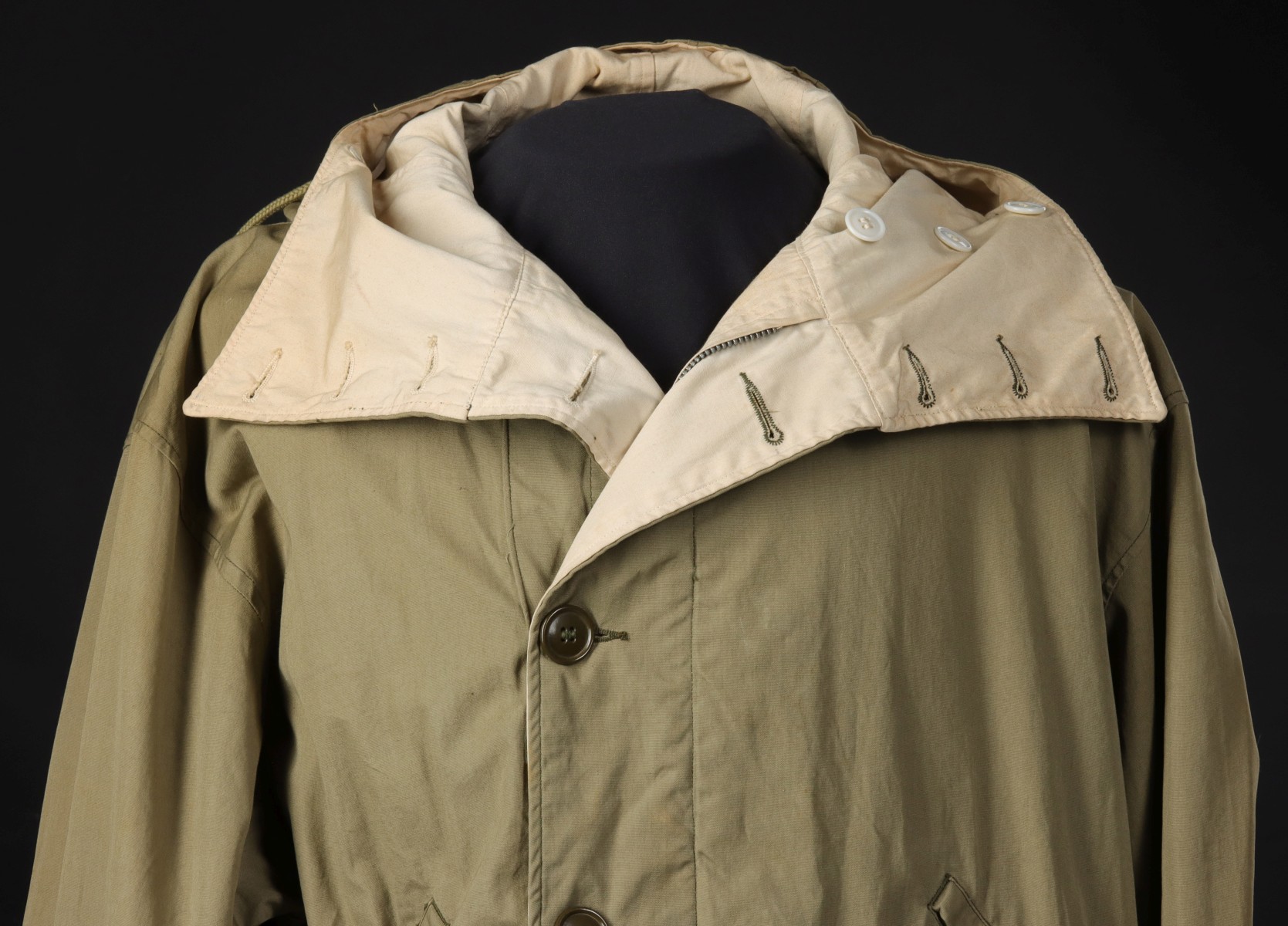 US ARMY WWII REVERSIBLE HOODED JACKET