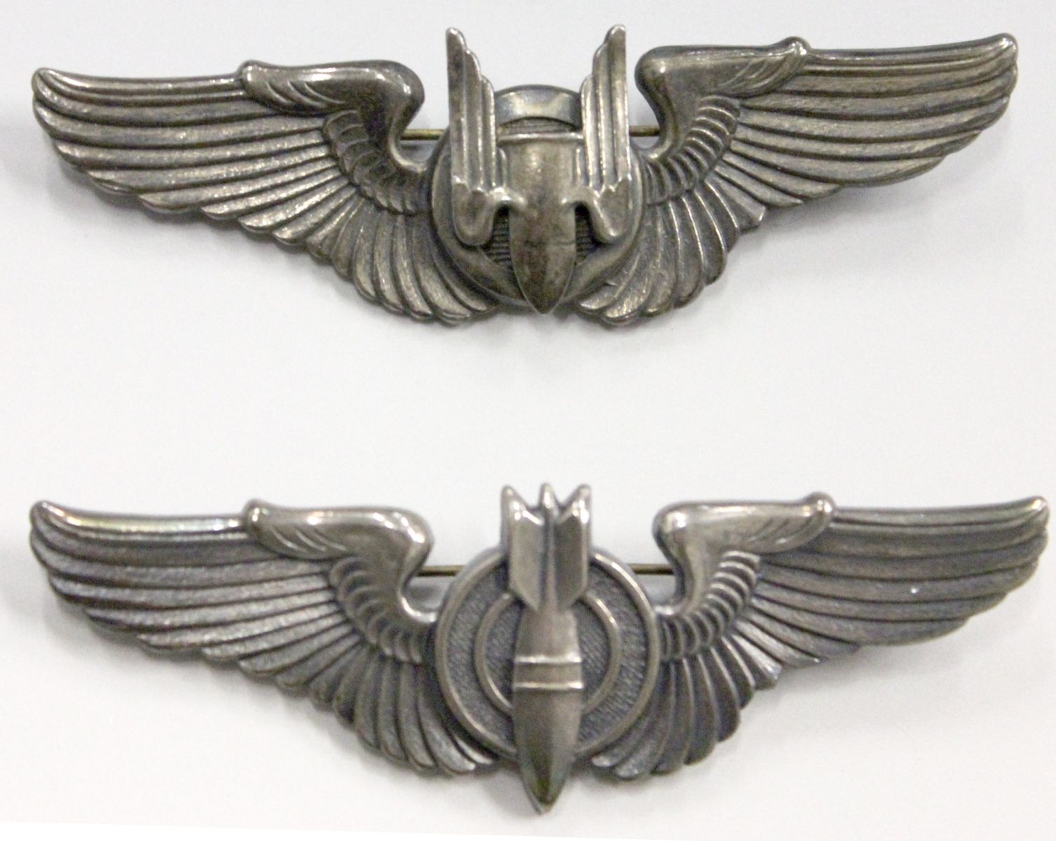 FIVE STERLING AAF WINGS, BOMBARDIER, GUNNER, AIR CREW