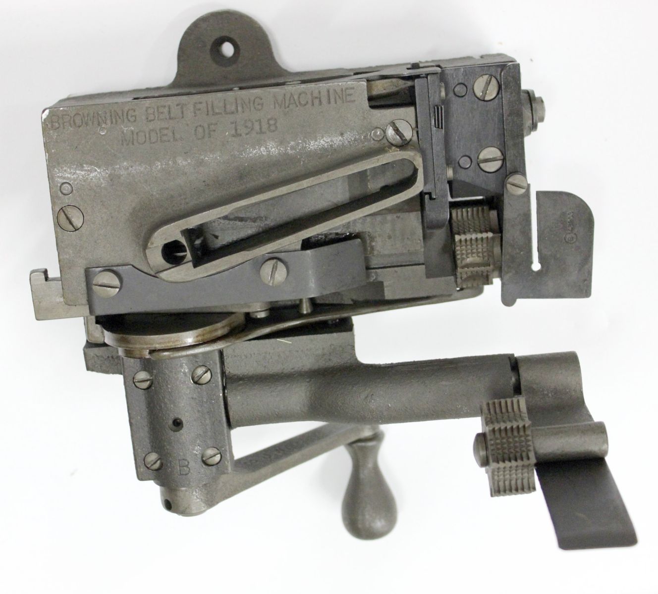 A RARE WWI BROWNING BELT FILLING MACHINE, MODEL 1918