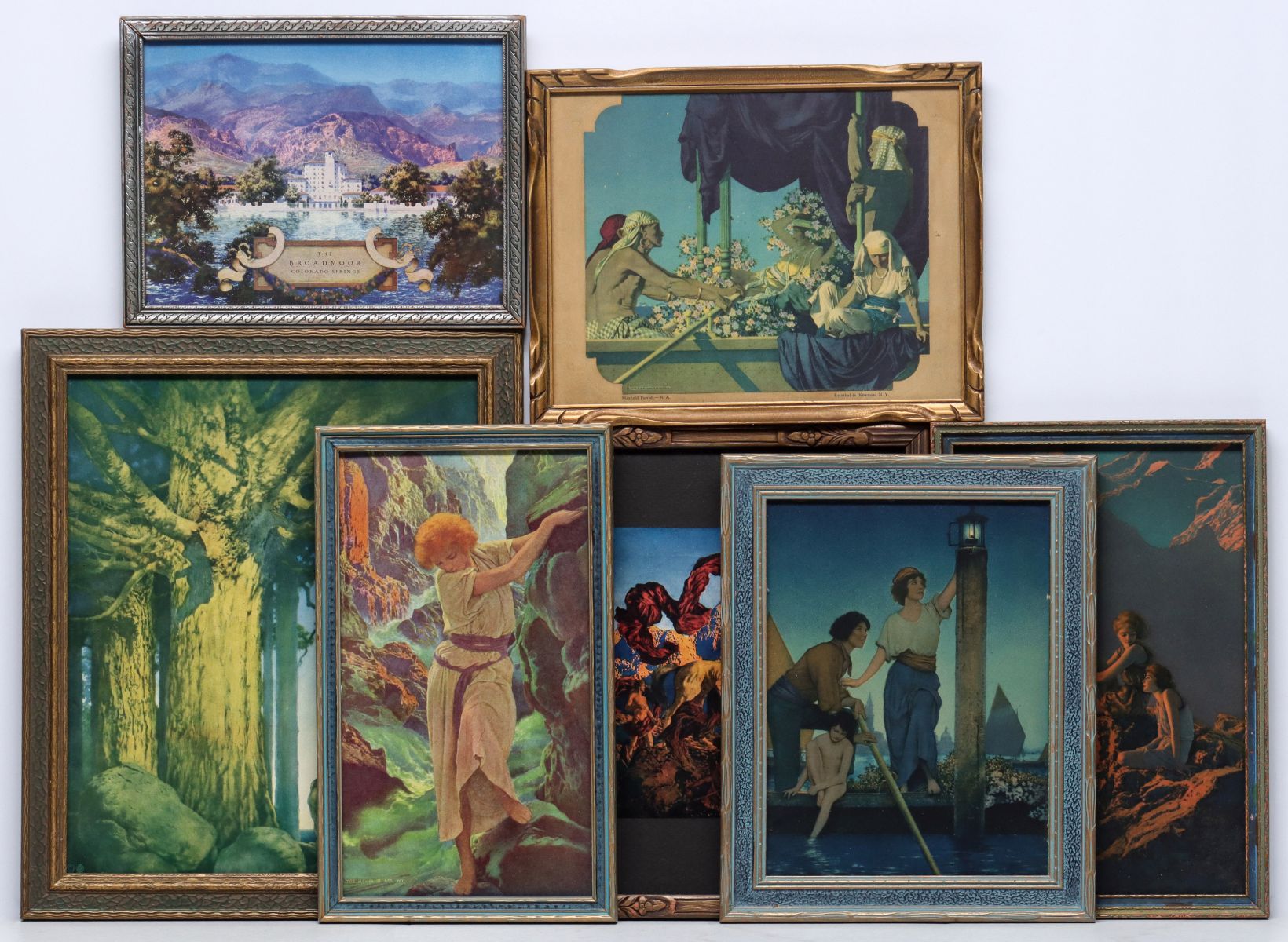 SEVEN 1930s EXAMPLES OF MAXFIELD PARRISH ILLUSTRATION