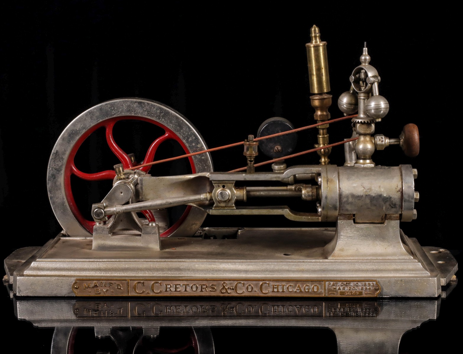 A CRETORS & CO. POPCORN WAGON STEAM ENGINE CIRCA 1890s