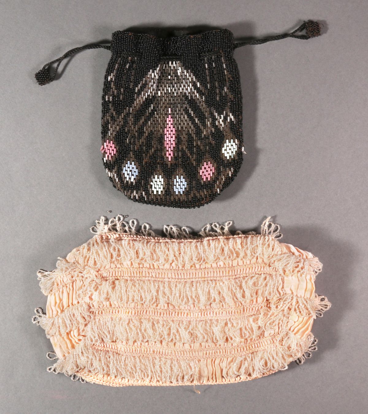 FOUR NICE ANTIQUE BEADED PURSES