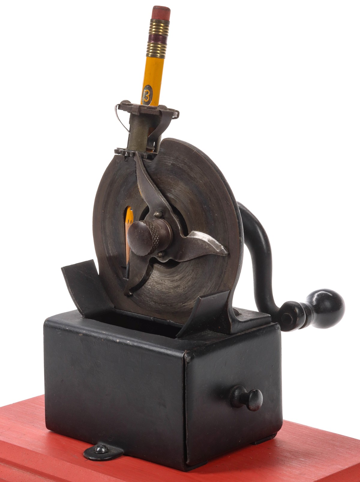 A 'U.S. AUTOMATIC' BRAND PENCIL SHARPENER CIRCA 1907