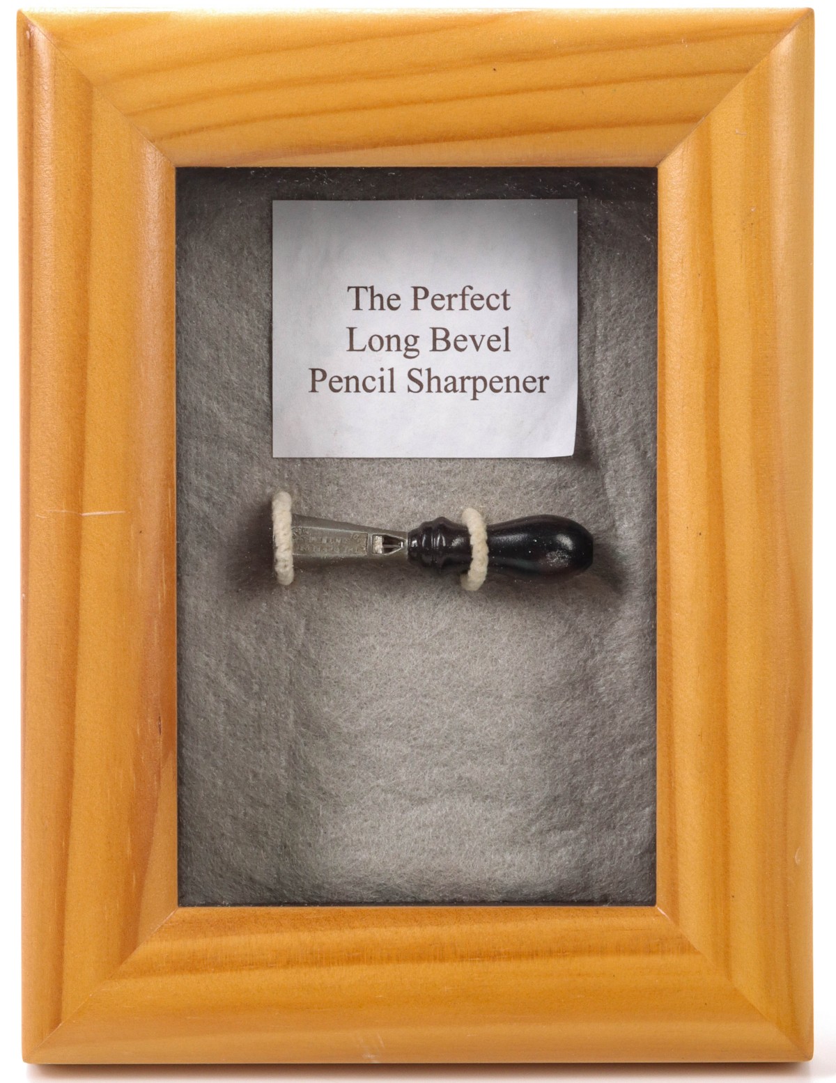 EARLY PATENTED PENCIL SHARPENER: THE PERFECT LONG BEVEL