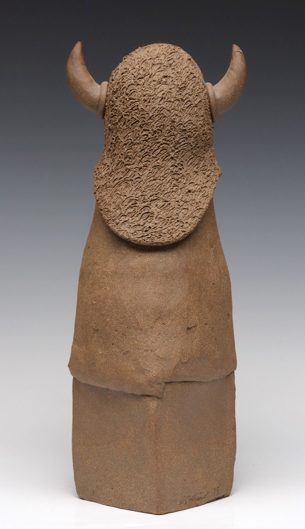 BARRY COFFIN (KANSAS 1947-2016) STONEWARE SCULPTURE