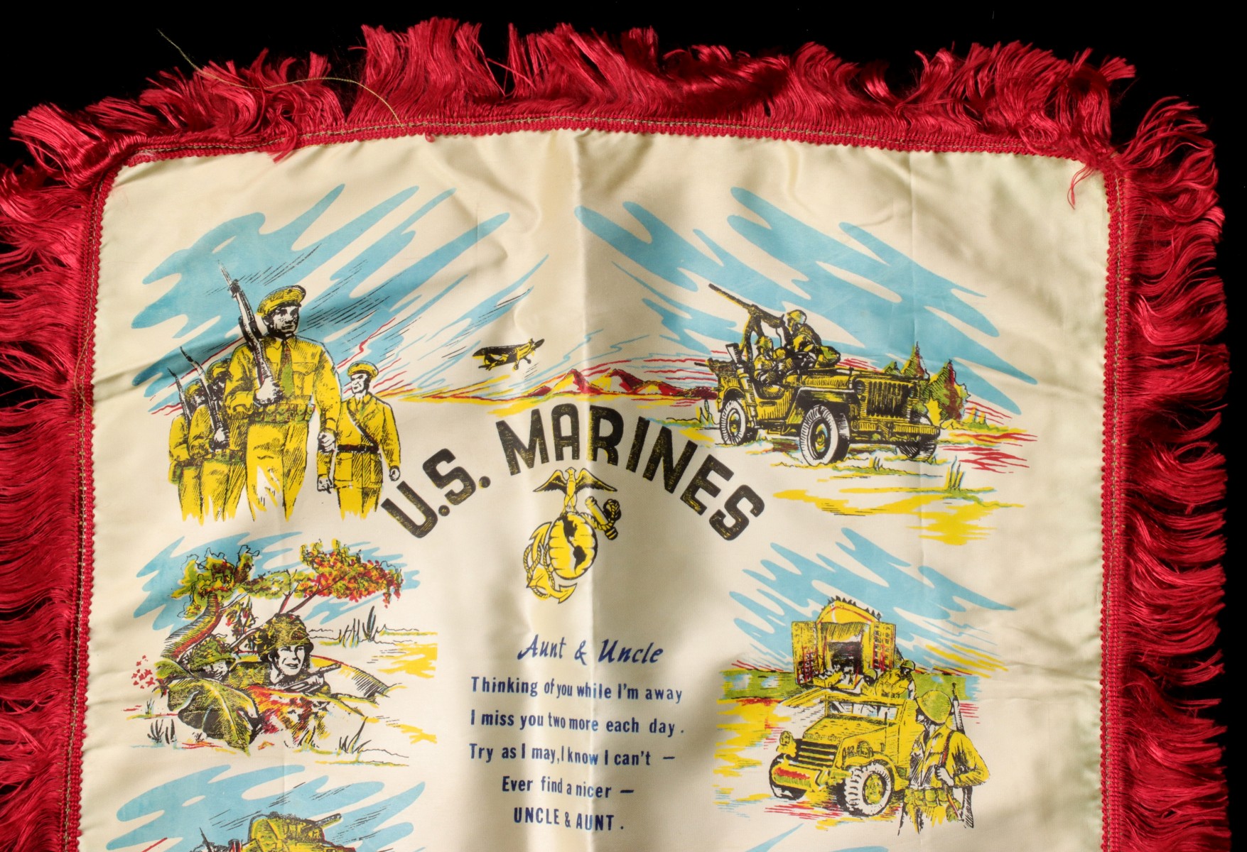 PARATROOPERS, MARINES, AIR FORCE WWII PILLOW COVERS