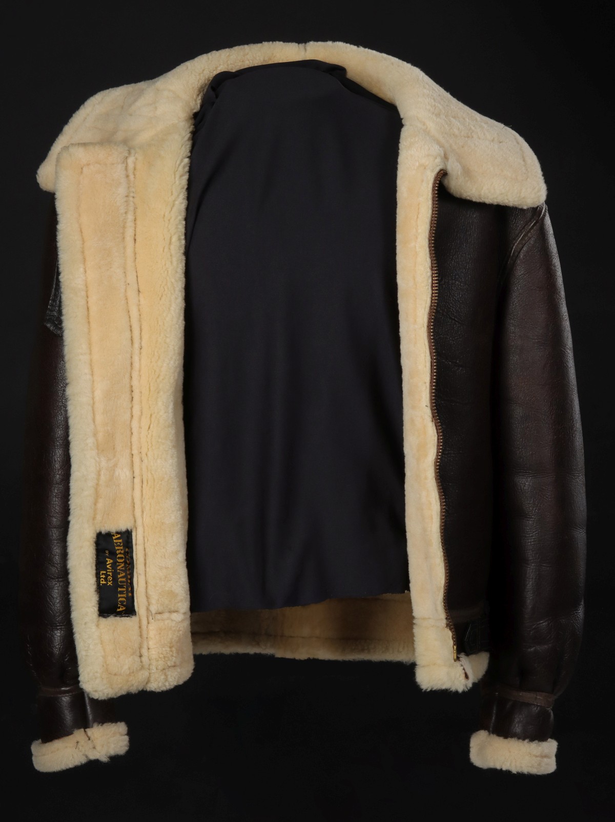 AN AVIREX LTD B-3 TYPE SHEARLING AVIATOR JACKET