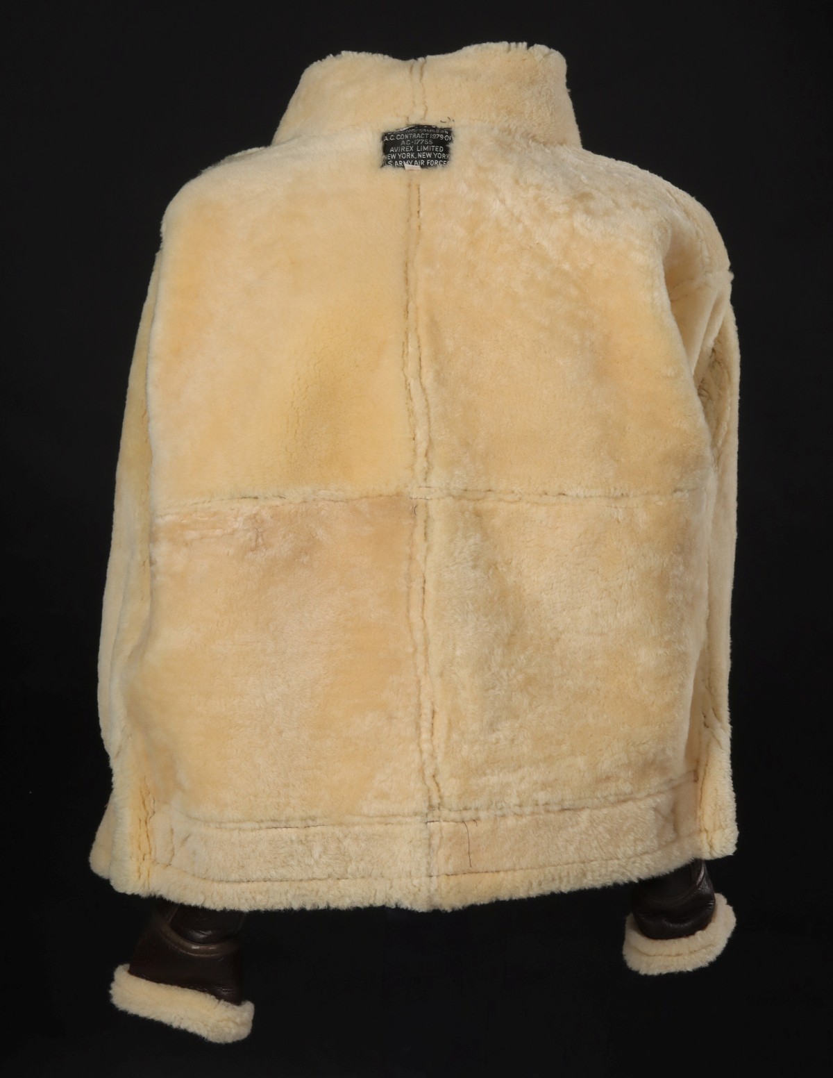 AN AVIREX LTD B-3 TYPE SHEARLING AVIATOR JACKET