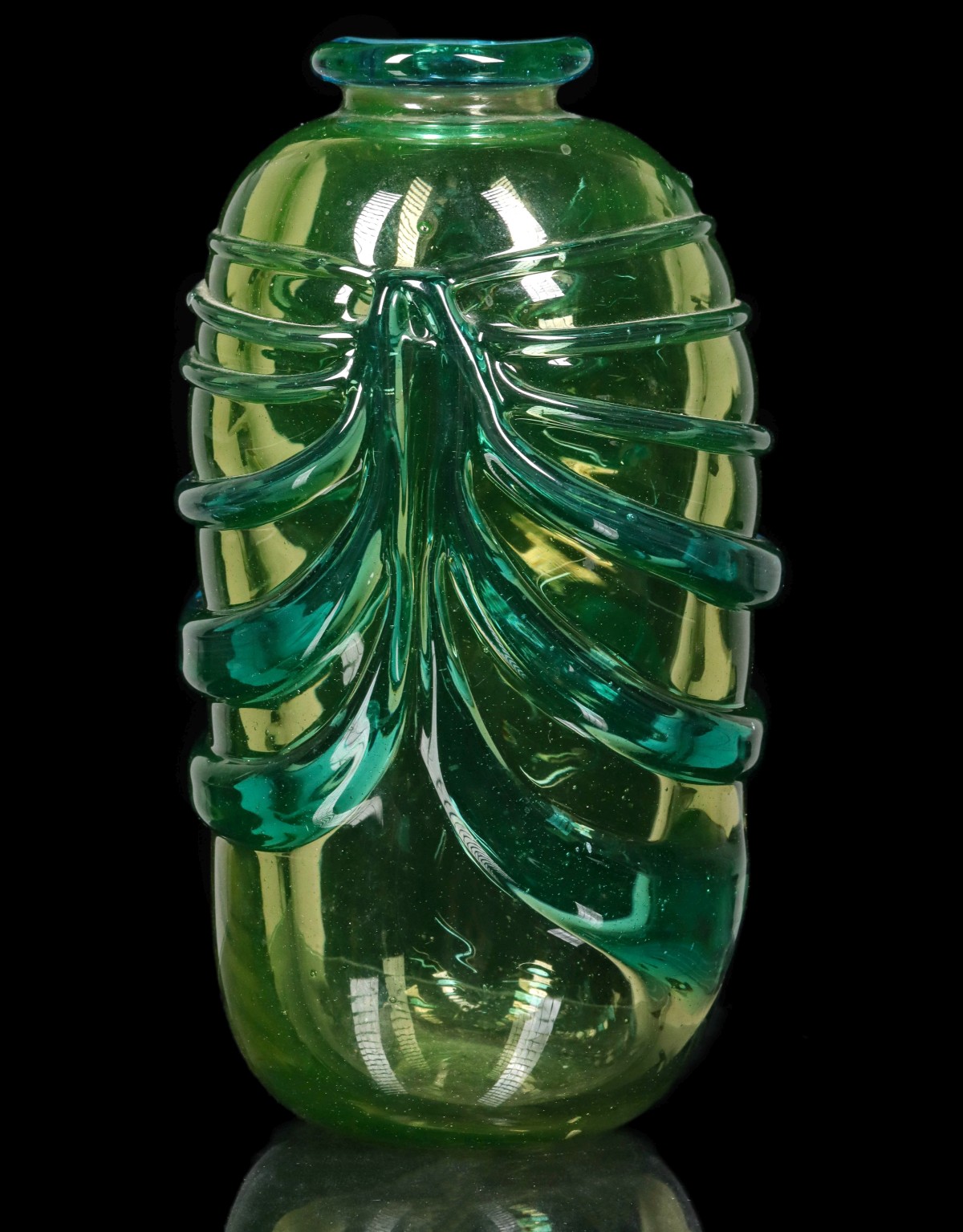 A RARE SHELDON CAREY (1911-2000) STUDIO GLASS VASE