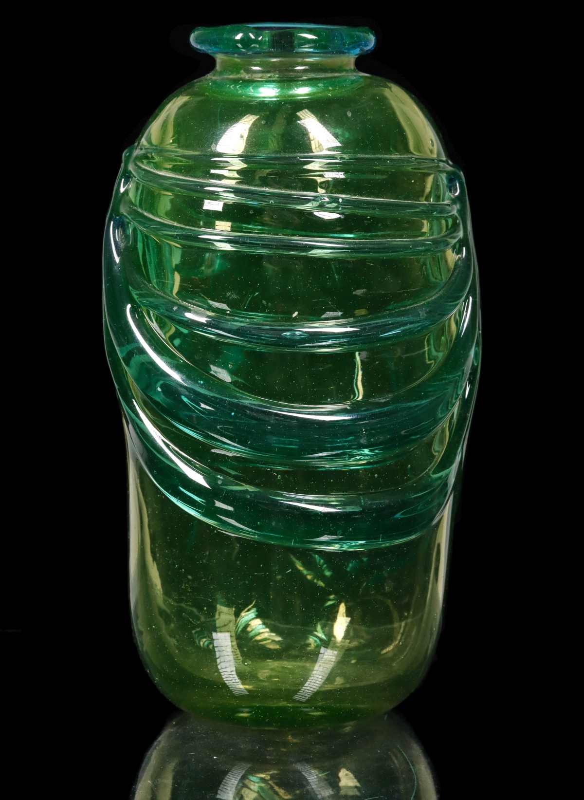 A RARE SHELDON CAREY (1911-2000) STUDIO GLASS VASE