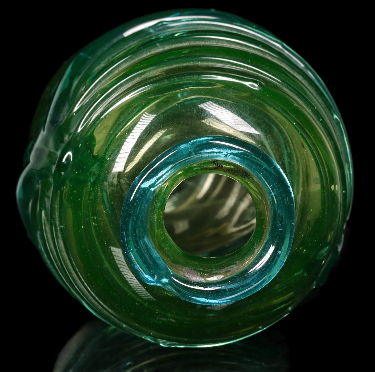 A RARE SHELDON CAREY (1911-2000) STUDIO GLASS VASE