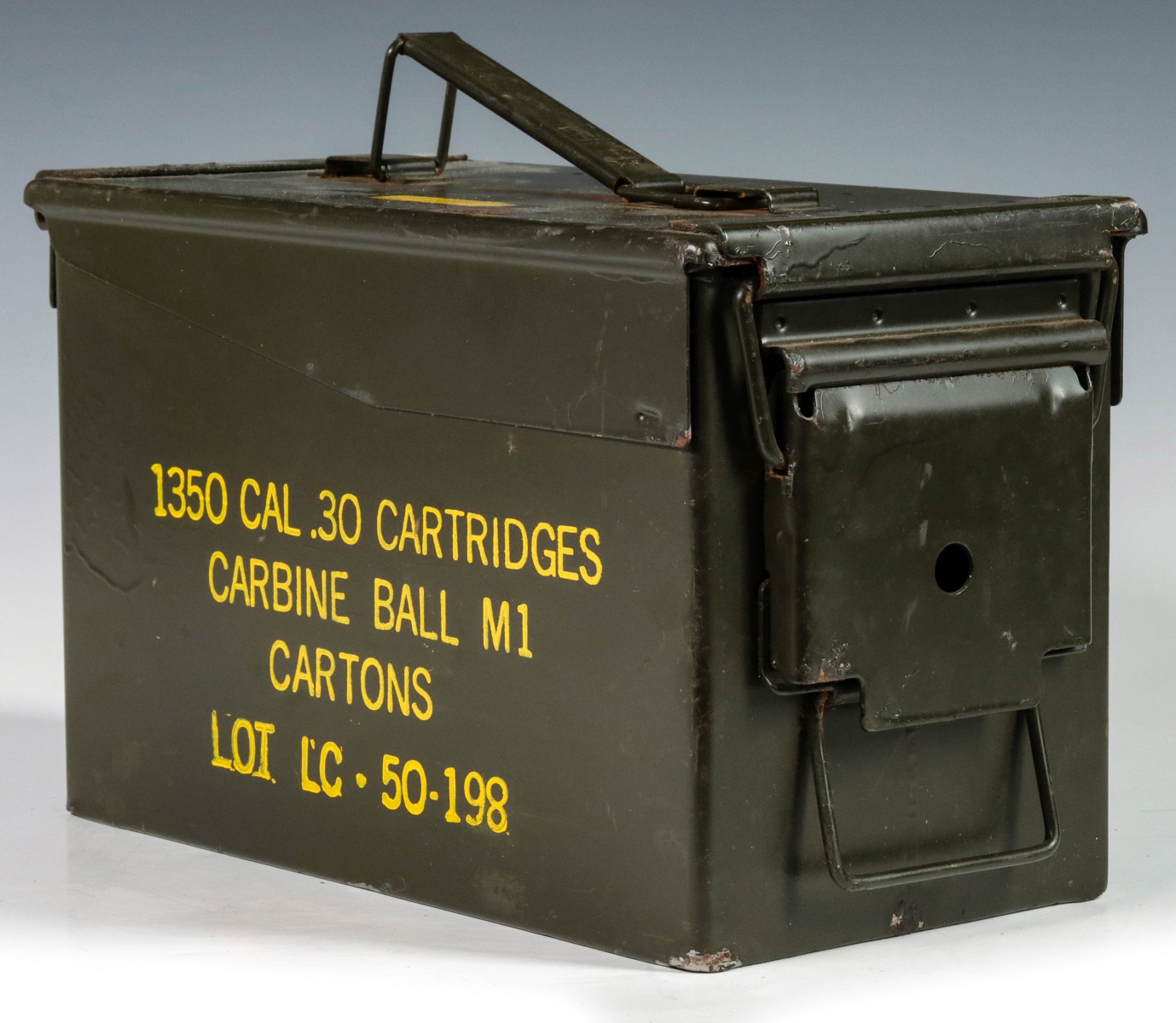 AMMO CAN OF 1350 ROUNDS CAL .30 CARBINE CARTRIDGES