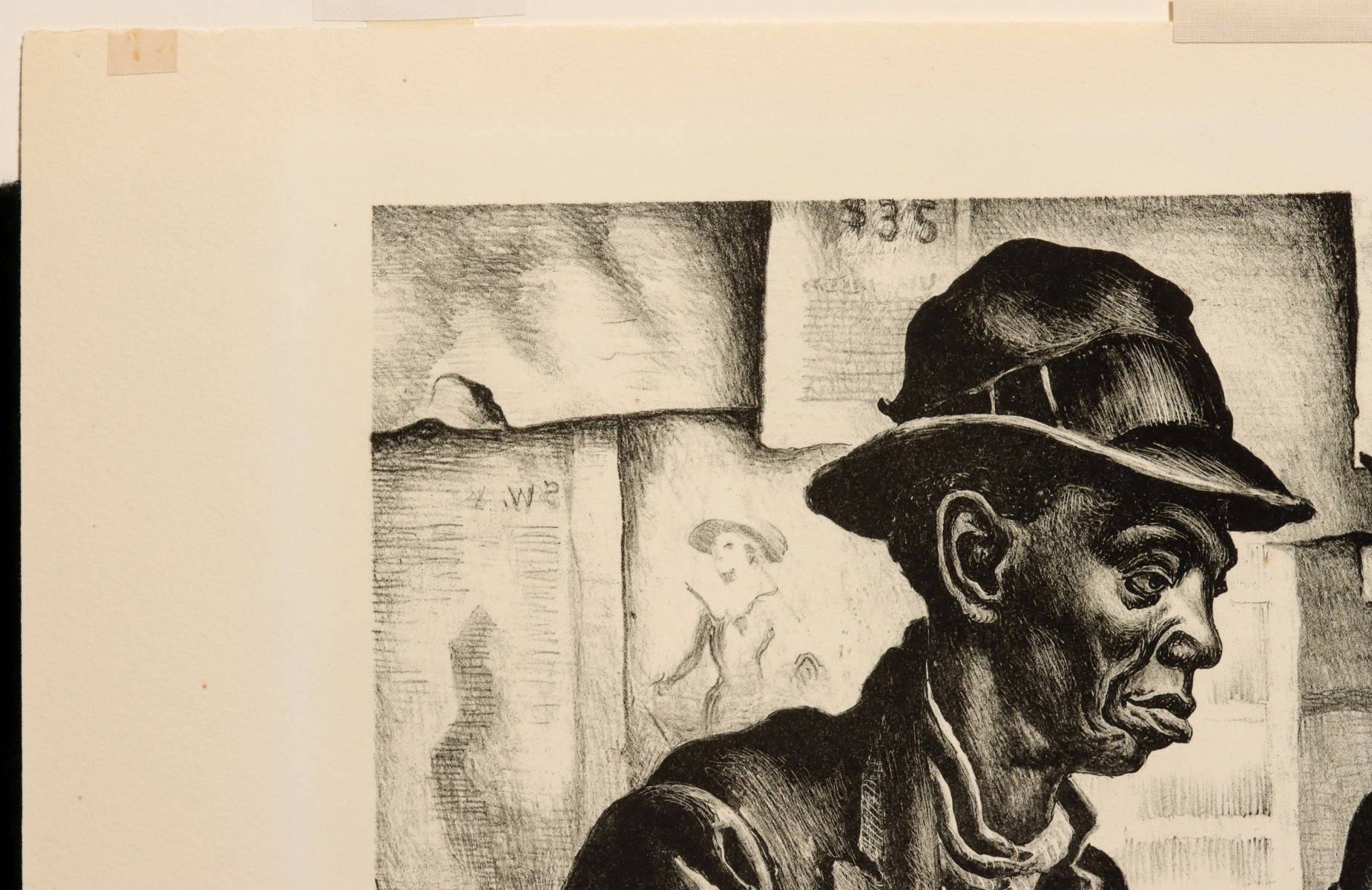 THOMAS HART BENTON (1889-1975) PENCIL SIGNED LITHOGRAPH