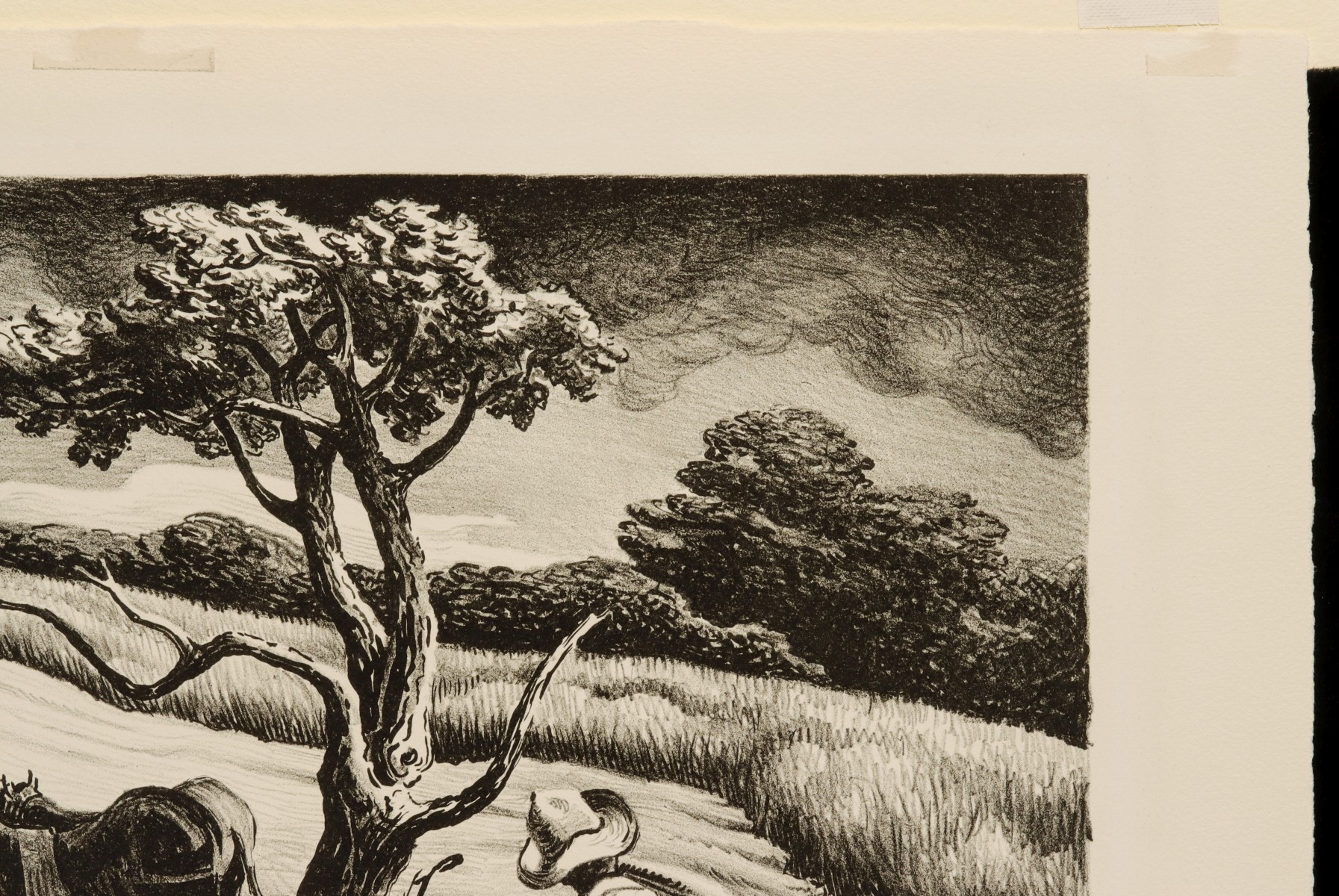 THOMAS HART BENTON (1889-1975) PENCIL SIGNED LITHOGRAPH