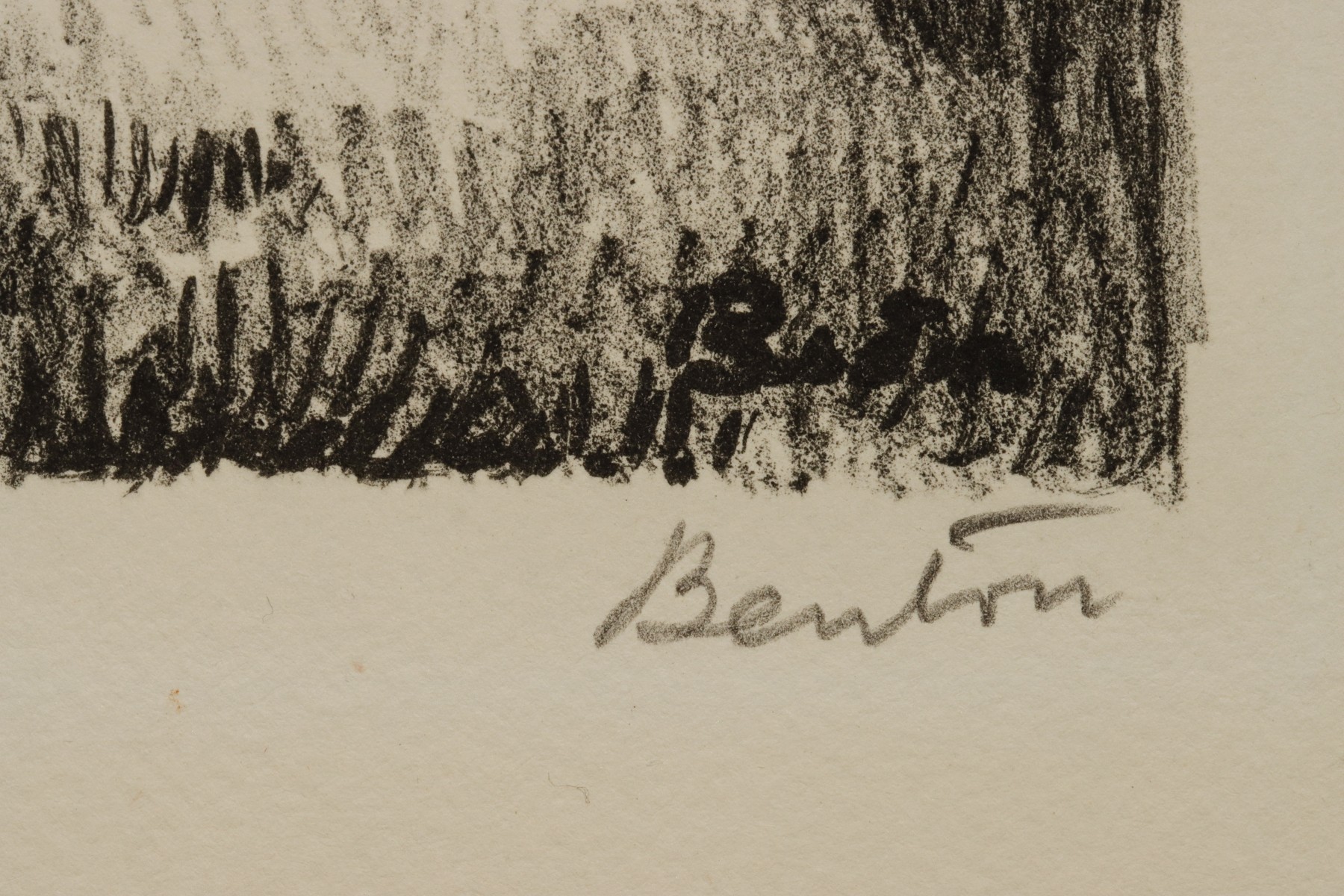 THOMAS HART BENTON (1889-1975) PENCIL SIGNED LITHOGRAPH