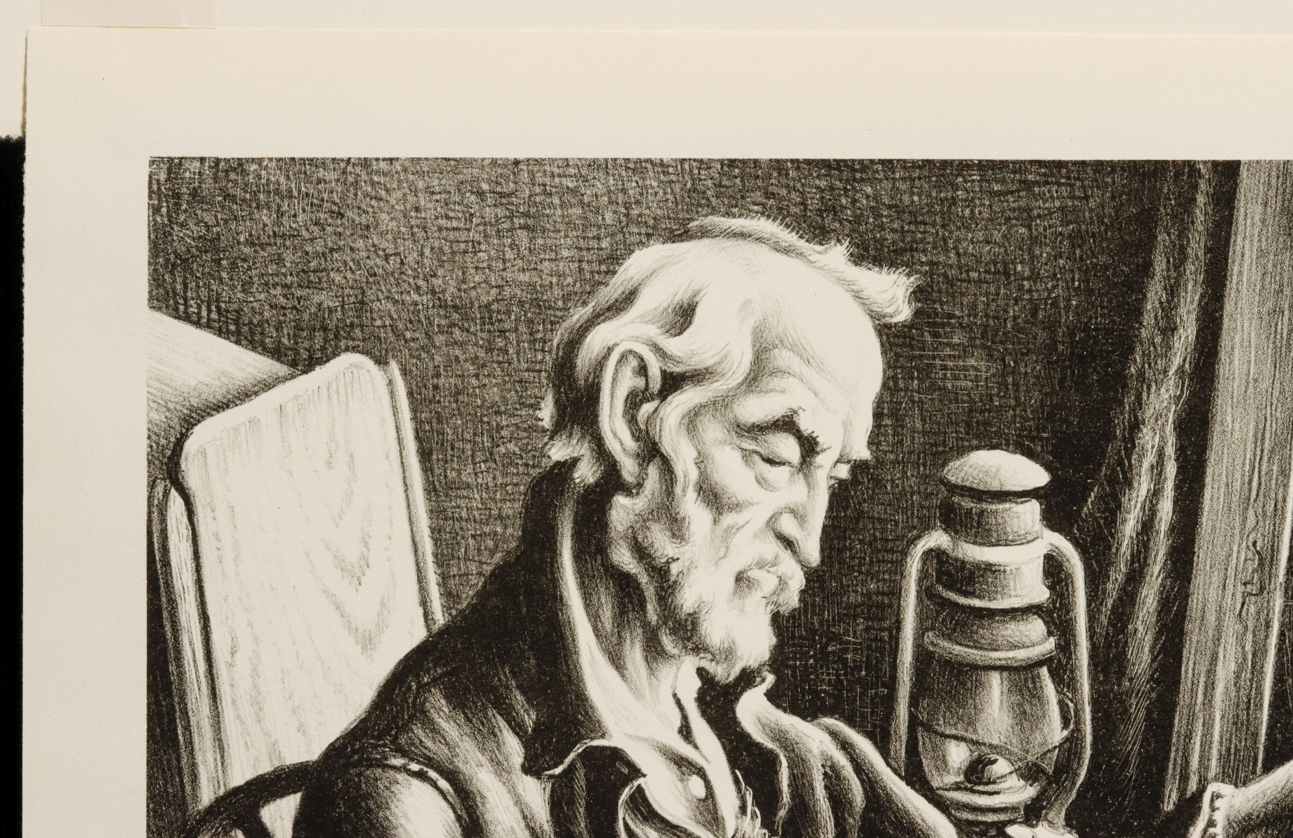 THOMAS HART BENTON (1889-1975) PENCIL SIGNED LITHOGRAPH