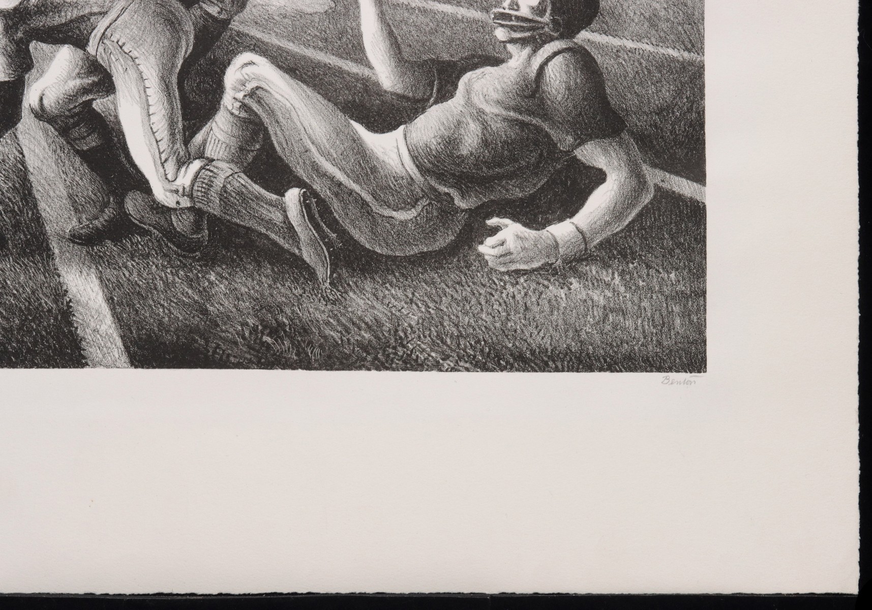 THOMAS HART BENTON (1889-1975) PENCIL SIGNED LITHOGRAPH