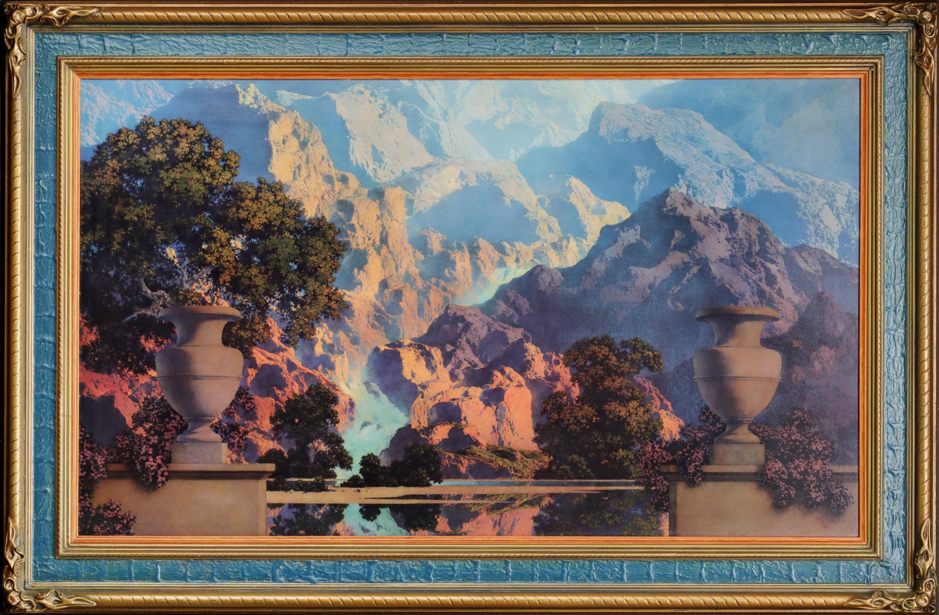 MAXFIELD PARRISH DUPONT MURAL MECHANICAL PRINT, 1932