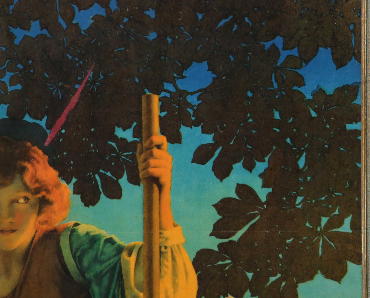 A RARE MAXFIELD PARRISH JACK AND THE BEANSTALK PRINT