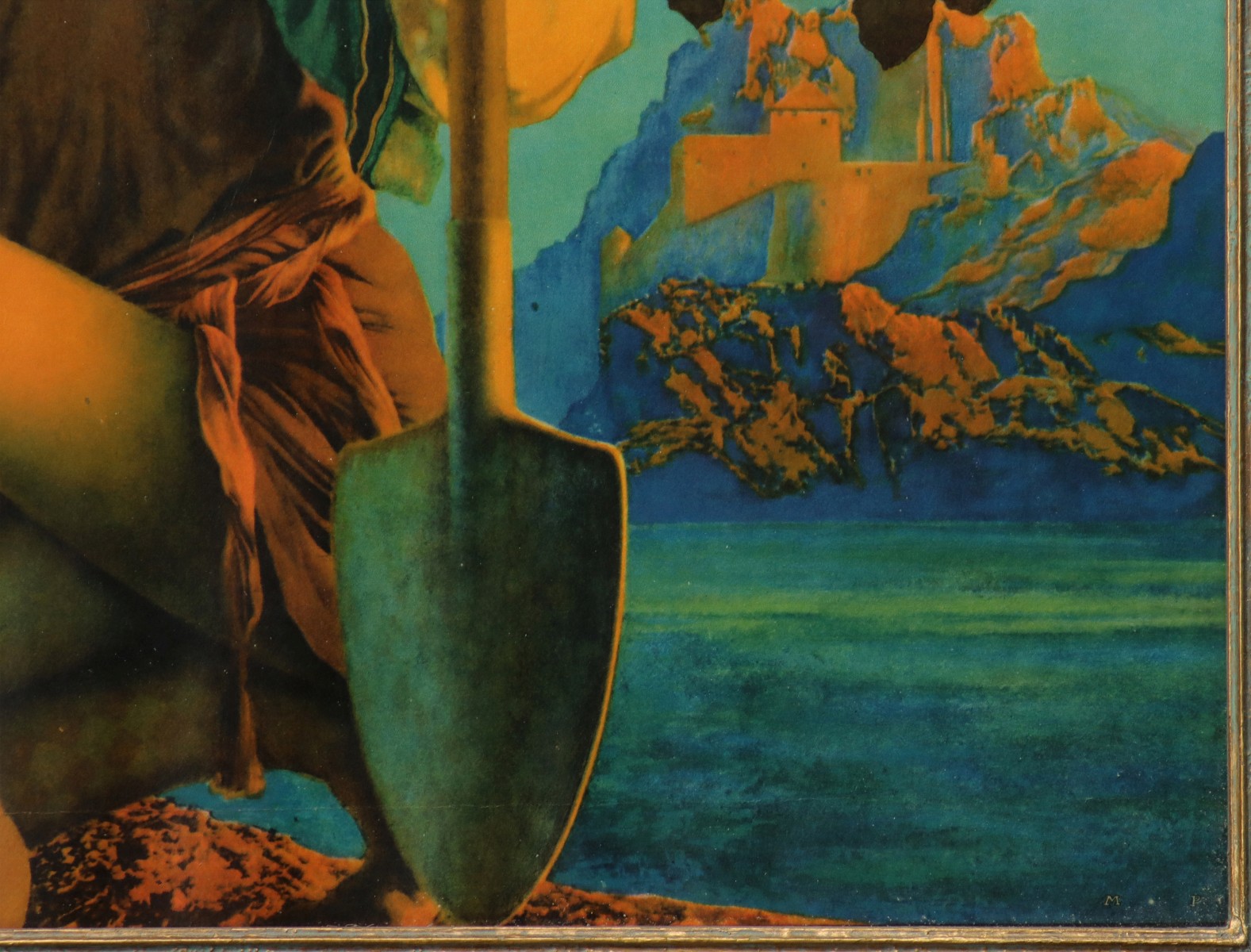 A RARE MAXFIELD PARRISH JACK AND THE BEANSTALK PRINT