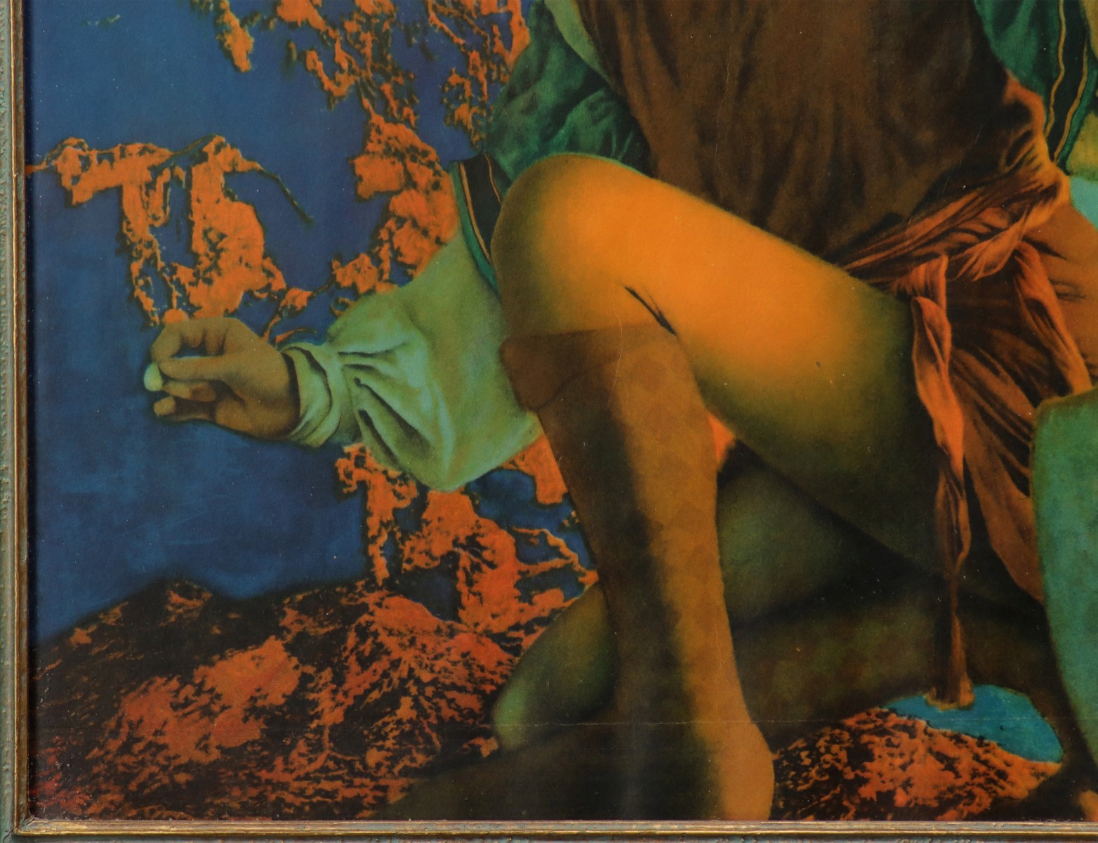 A RARE MAXFIELD PARRISH JACK AND THE BEANSTALK PRINT