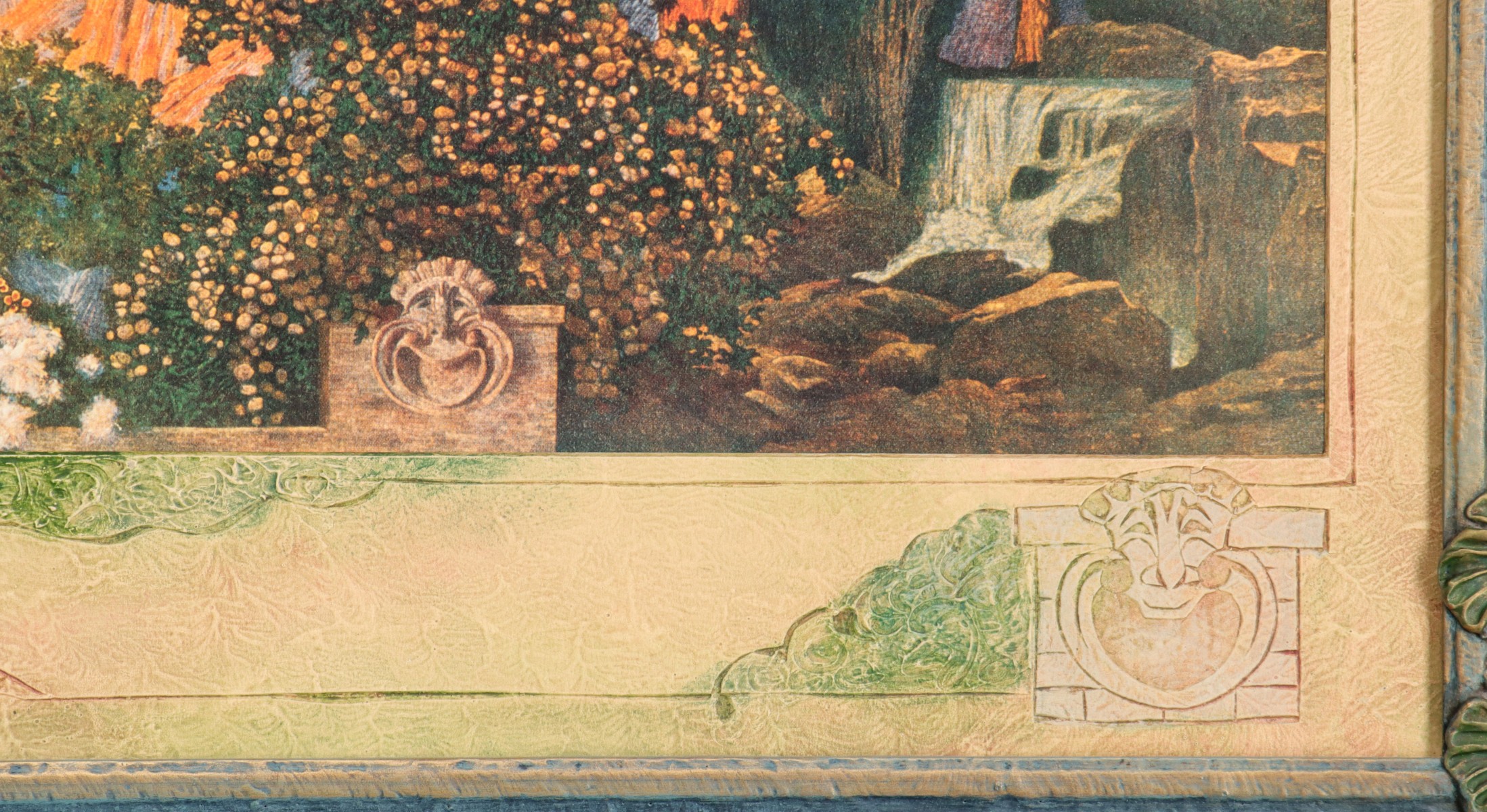 'DREAM GARDEN' PRINT AFTER MAXFIELD PARRISH CIRCA 1920