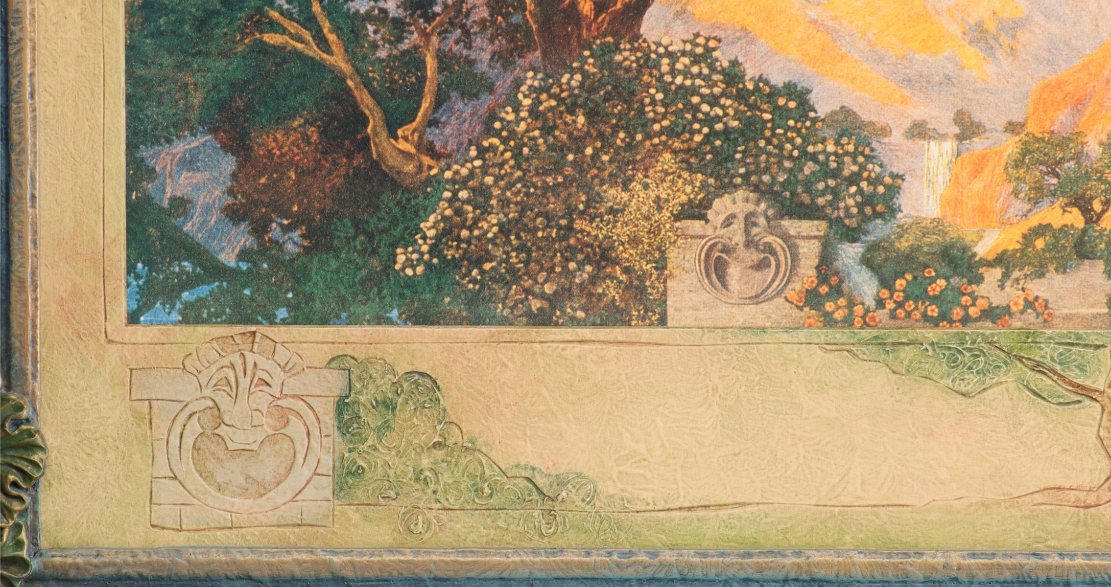 'DREAM GARDEN' PRINT AFTER MAXFIELD PARRISH CIRCA 1920