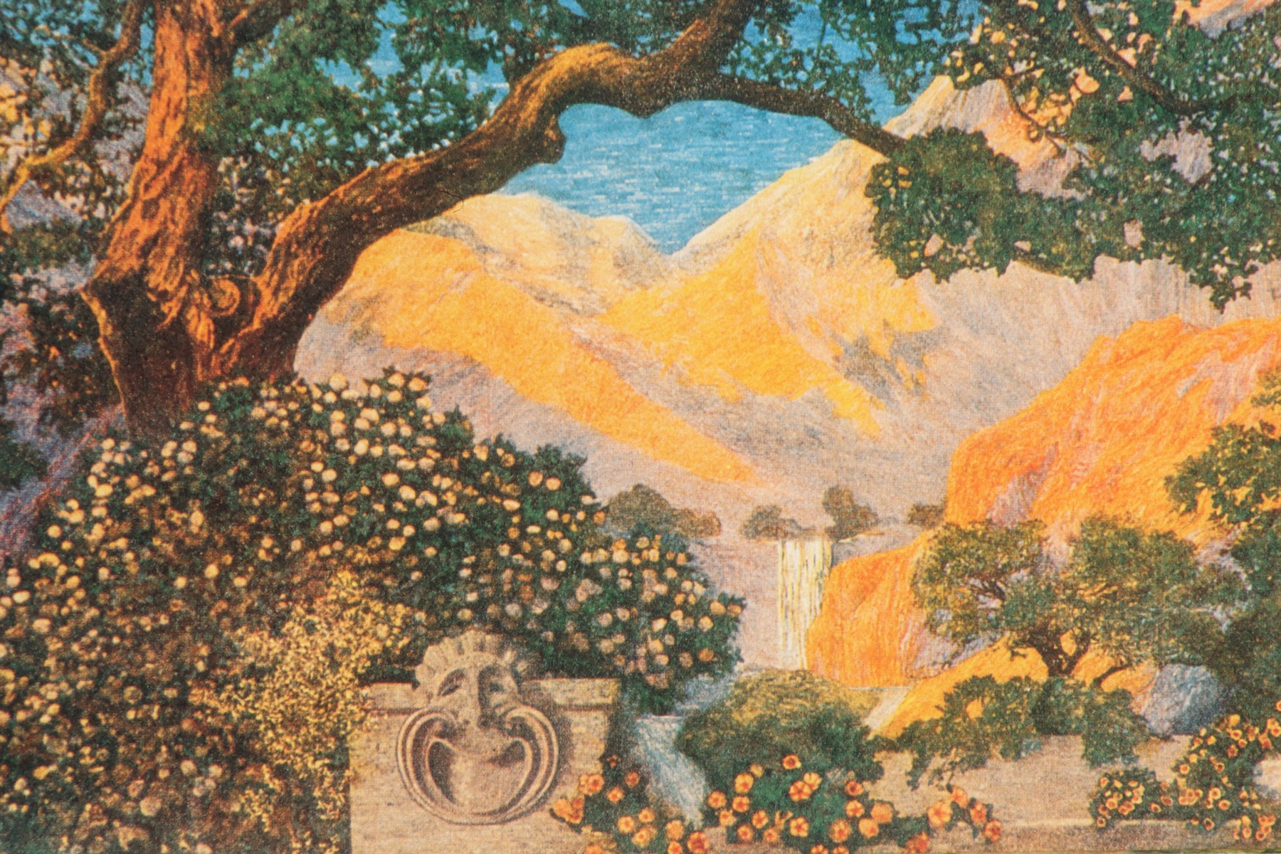 'DREAM GARDEN' PRINT AFTER MAXFIELD PARRISH CIRCA 1920