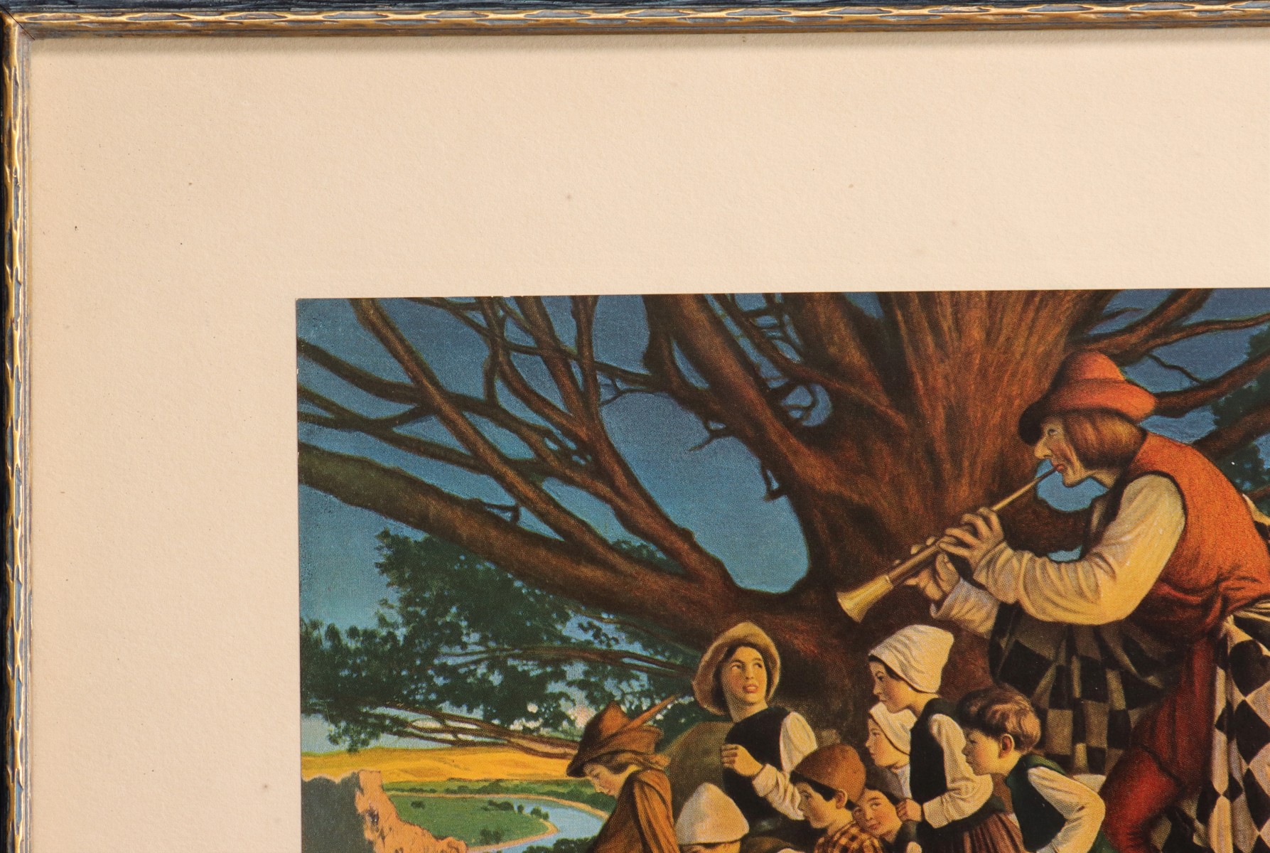 THE PIED PIPER MECHANICAL PRINT AFTER MAXFIELD PARRISH