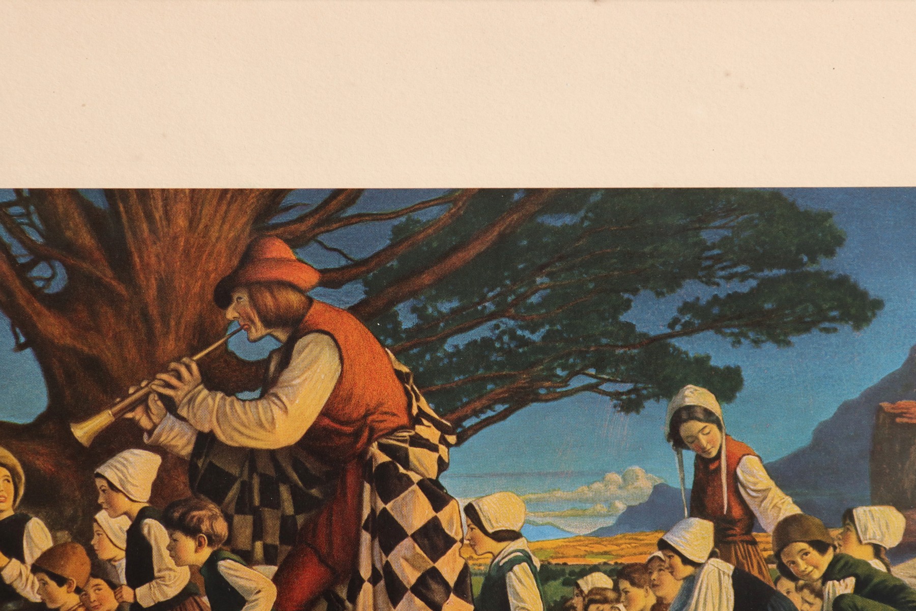 THE PIED PIPER MECHANICAL PRINT AFTER MAXFIELD PARRISH