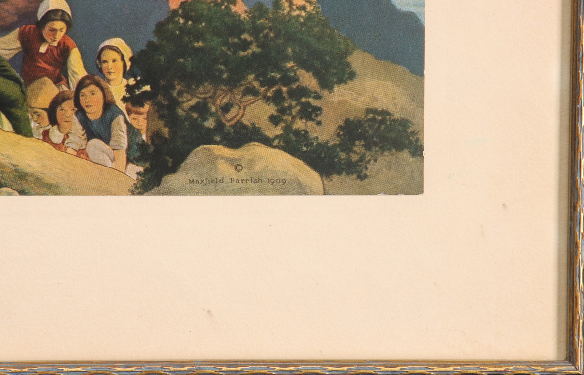 THE PIED PIPER MECHANICAL PRINT AFTER MAXFIELD PARRISH